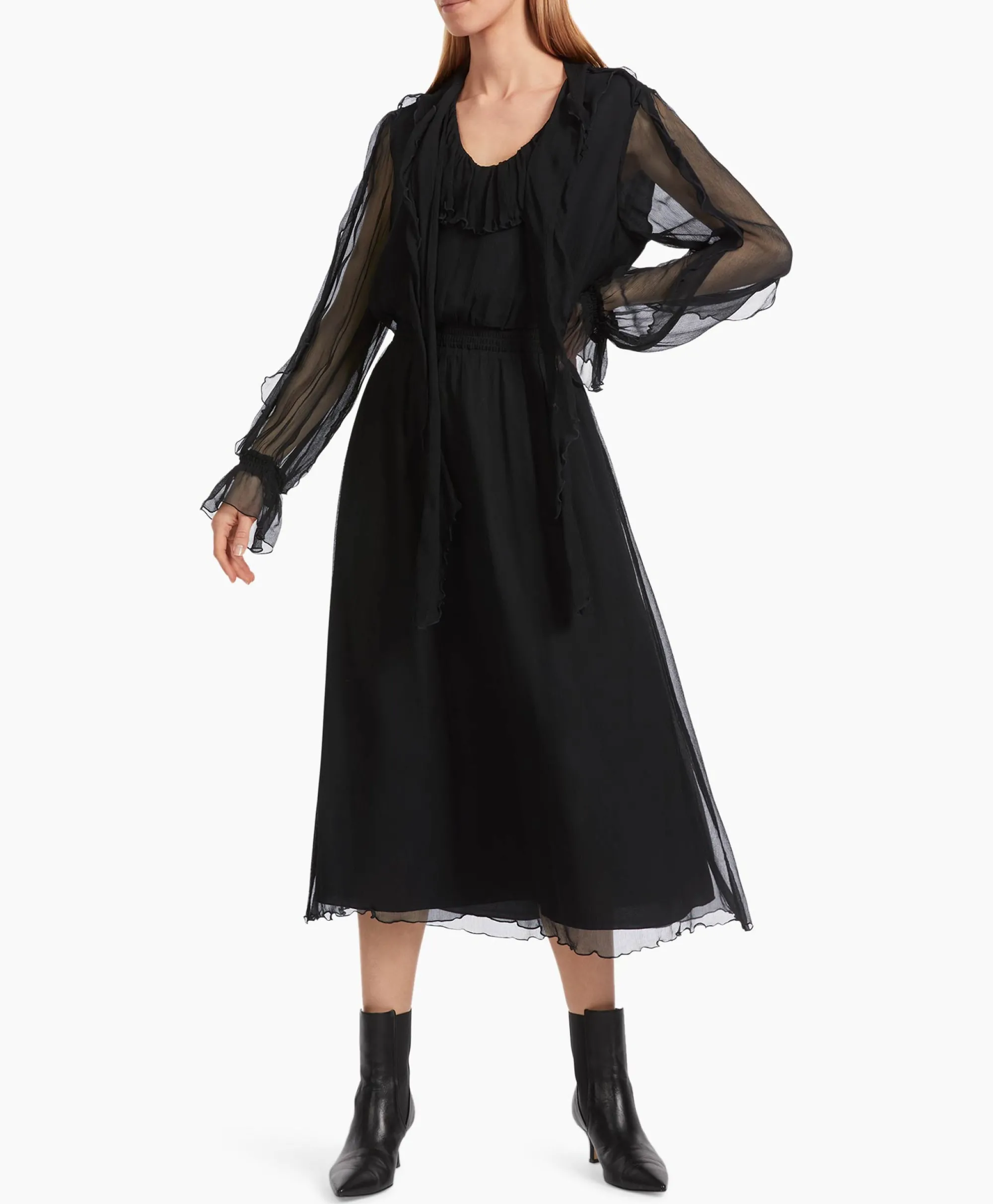 Best Jurk Vc 21.19 W51 Zwart Dames Bruiloftskleding