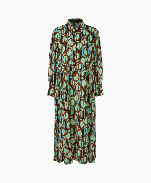 Marccain Collectie Jurk Wc 21.43 W04 Groen*Dames Bruiloftskleding