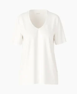 Marccain Collectie T-Shirt Wc 48.34 J54 Off White*Dames T-Shirts & Tops