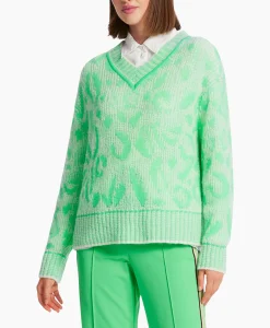 Hot Pullover Ws 41.03 M01 Groen Dames Truien