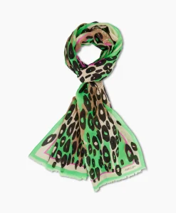 Outlet Shawl Ws B4.07 Z09 Groen Dames Sjaals