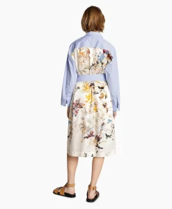 Hot Midi Jurk Masseila Blauw Dames Jurken