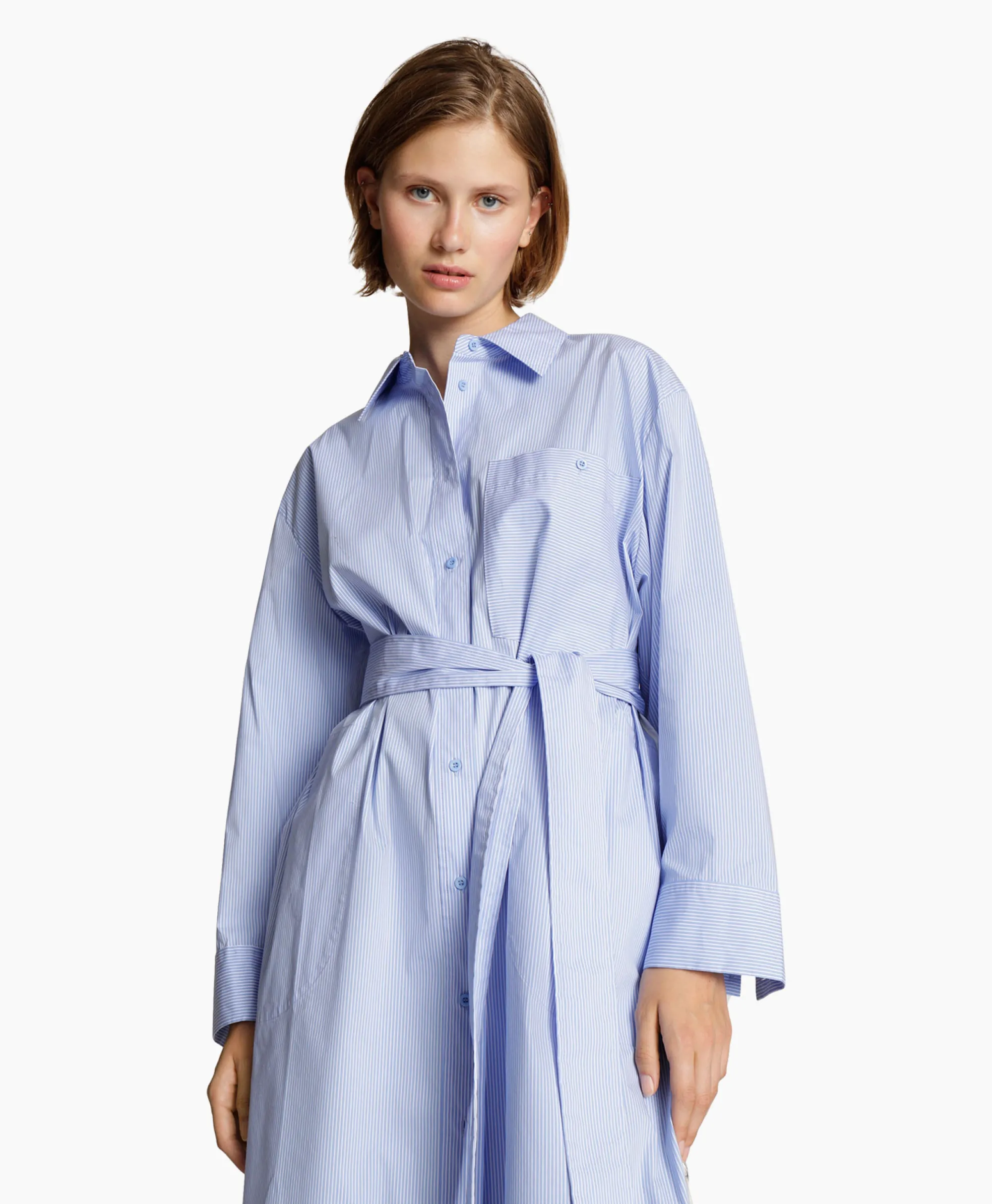 Hot Midi Jurk Masseila Blauw Dames Jurken