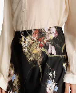 Outlet Midi Rok Carson Off White Dames Rokken