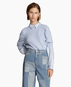 Pullover Manya Licht Blauw Dames Truien