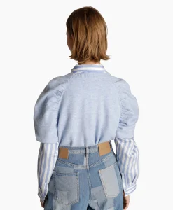 Pullover Manya Licht Blauw Dames Truien