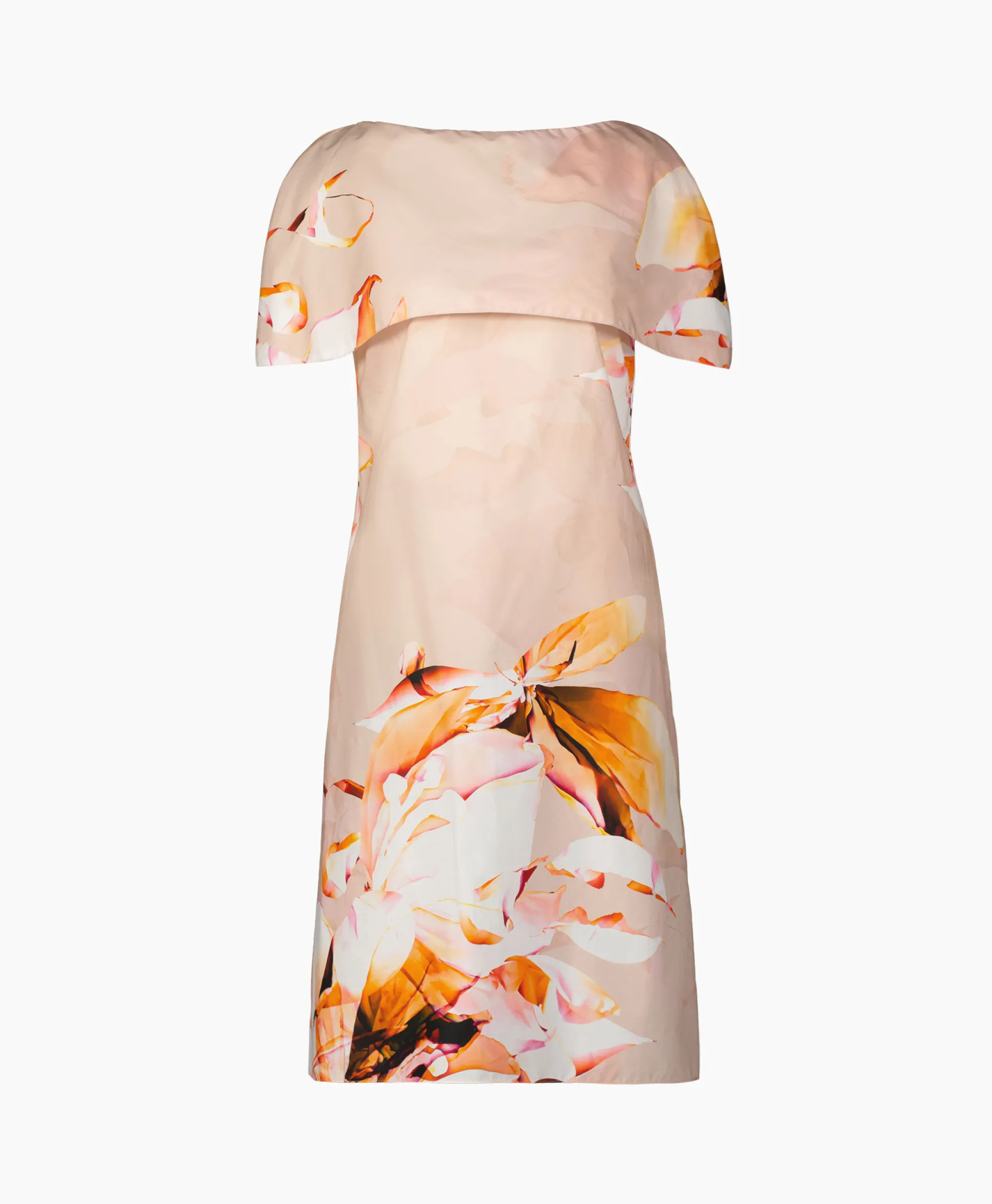 Hot Midi Jurk Angela-Ncec07 Zalm Dames Jurken