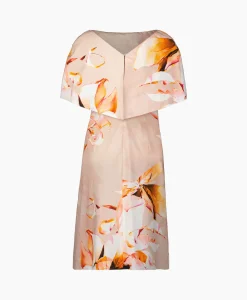 Hot Midi Jurk Angela-Ncec07 Zalm Dames Jurken