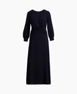 Best Midi Jurk Ava-N6Nj03 Donker Blauw Dames Jurken