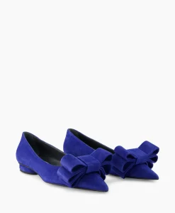 Outlet Ballerina Cam Electrico Leder Blauw Dames Instappers