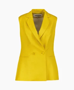 Hot Vest Alois-J3Tkn01 Oker Dames Vesten