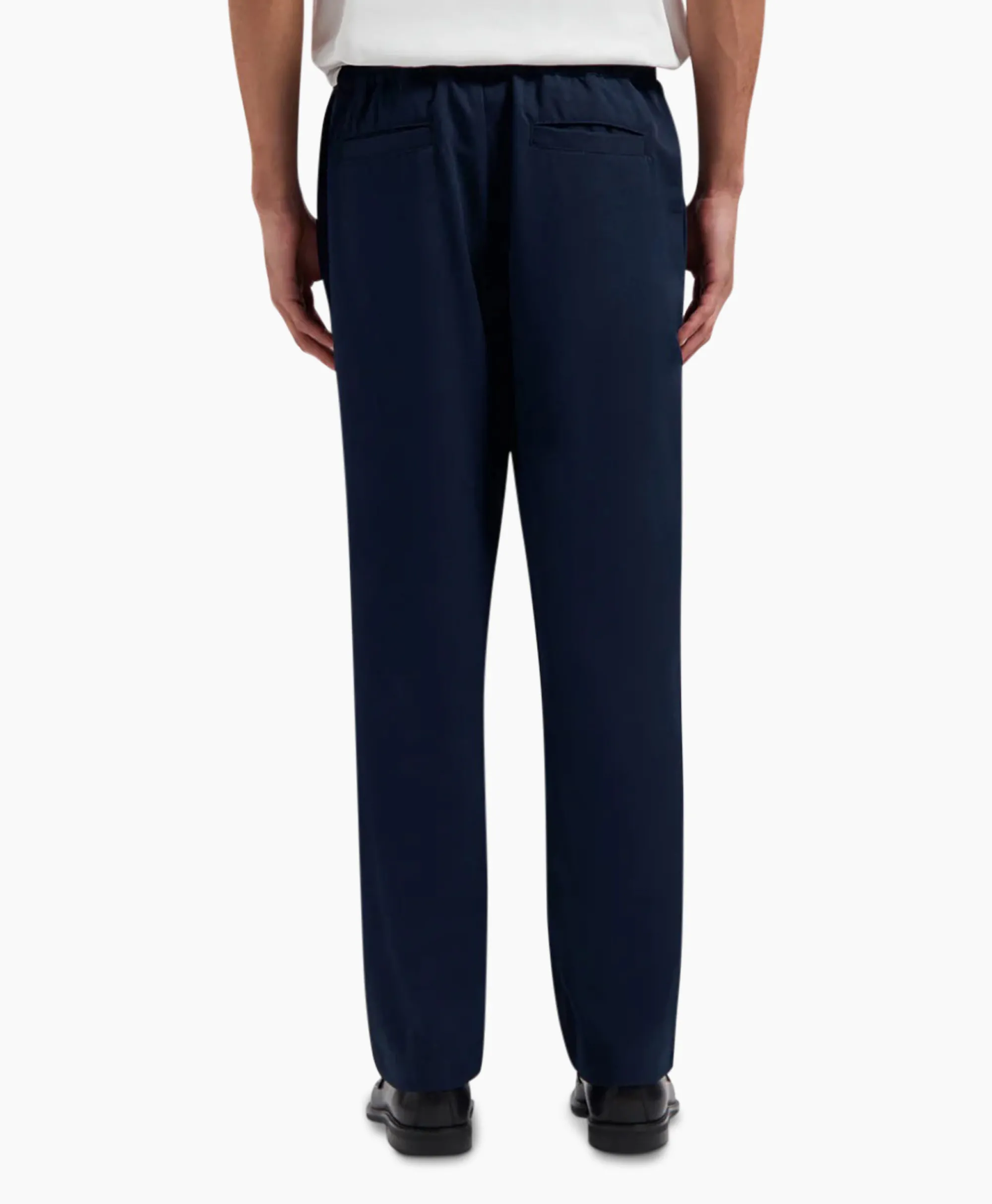 New Pantalon Pintuck Donker Blauw Heren Broeken