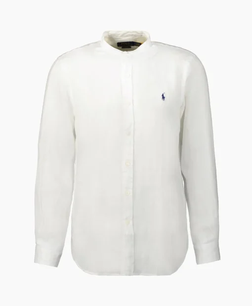 Ralph Lauren Overhemd Pd Linen Wit*Heren Overhemden