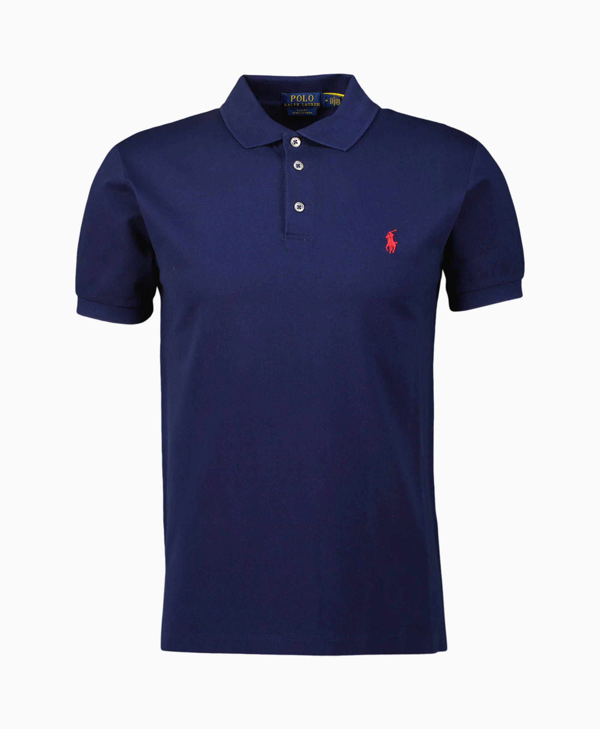 Discount Polo Short Sleeve Knit Donker Blauw Heren Polo's