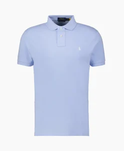 Online Polo Short Sleeve-Knit Licht Blauw Heren Polo's