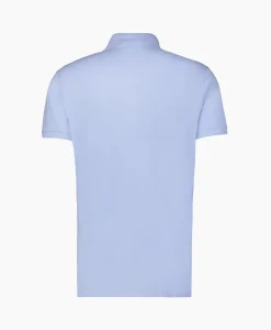 Online Polo Short Sleeve-Knit Licht Blauw Heren Polo's