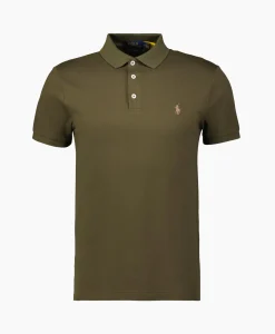 Polo Short Sleeve Knit Olijf Heren Polo's