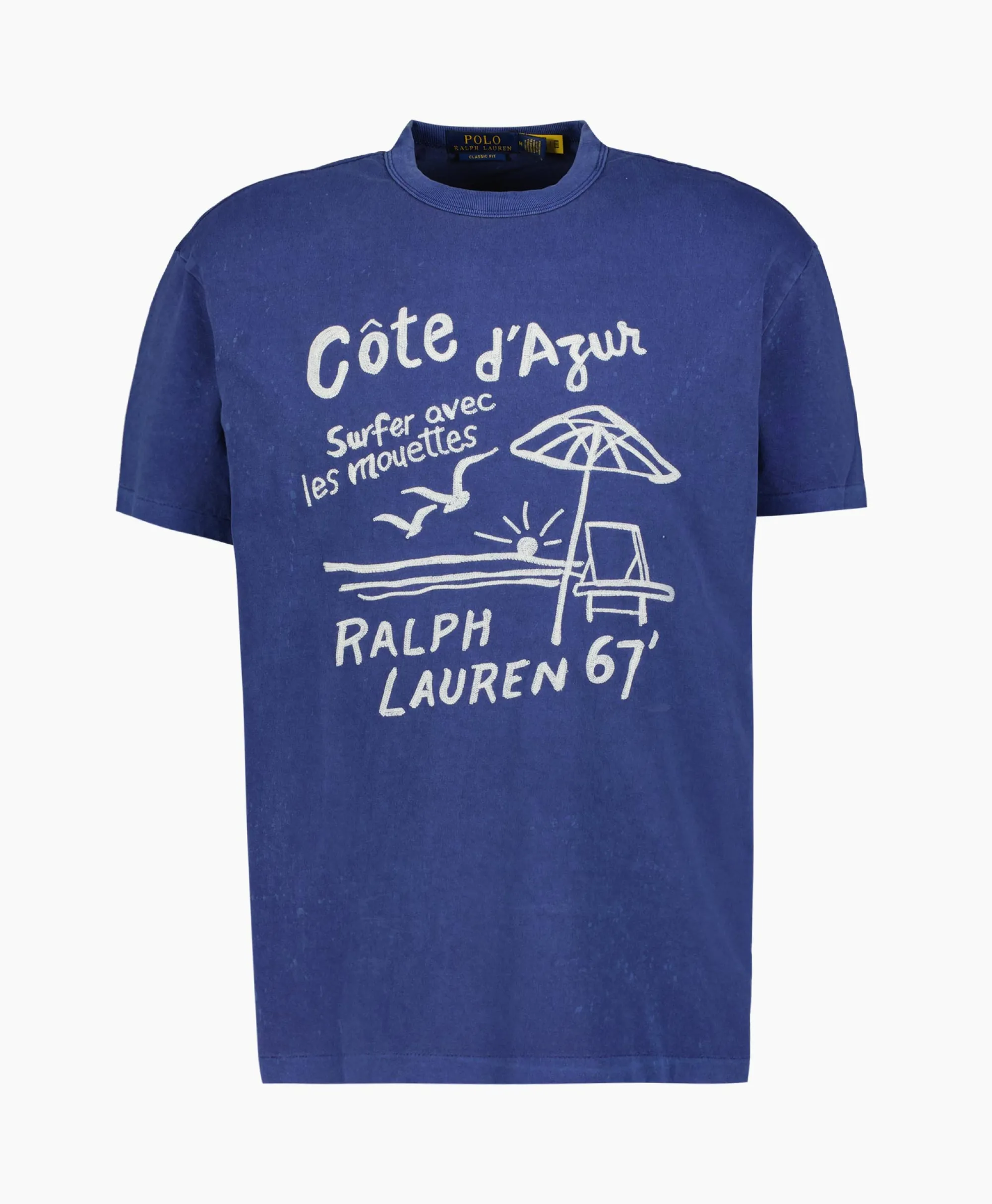 Online T-Shirt Korte Mouw Short Sleeve Cote D'Azur Petrol Heren T-Shirts