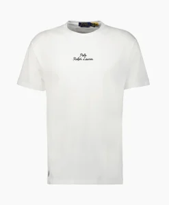 Outlet T-Shirt Korte Mouw Jersey Mid Logo Wit Heren T-Shirts