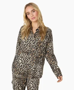 Online Blouse Mikia Bruin Dames Blouses