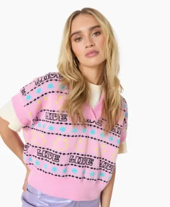 Outlet Gilet Allyl Paars Dames Gilets