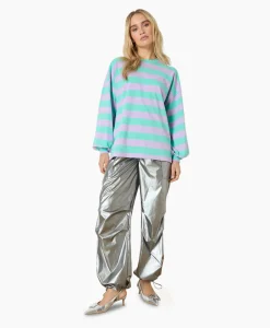 New Longsleeve Cristel Blauw Dames T-Shirts & Tops