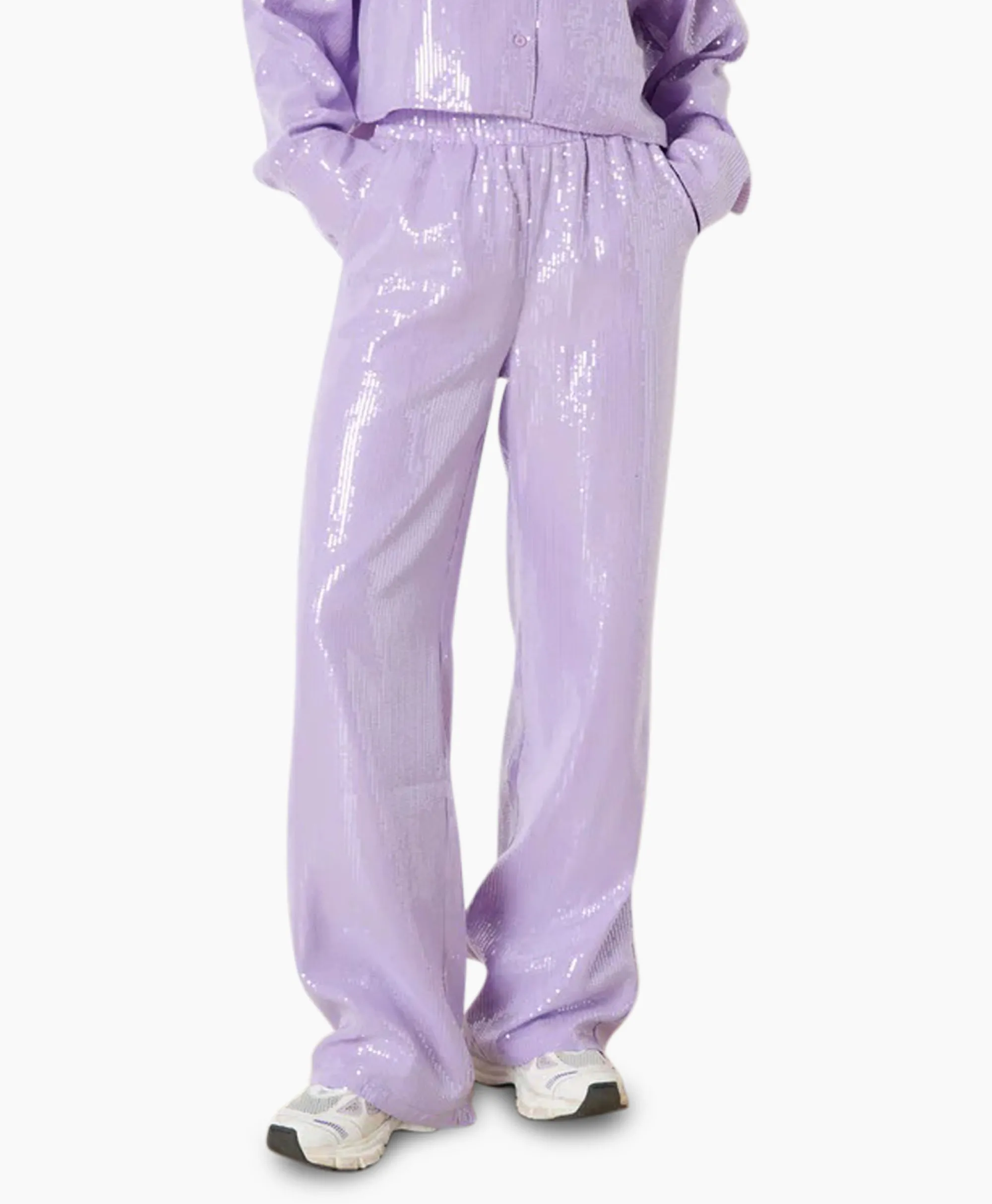 Hot Pantalon Nova Paars Dames Broeken