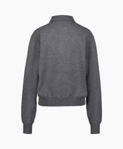 Sale Rohe Pullover Wool Cashmere Polo Grijs Dames Truien