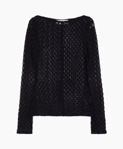 New Rohe Top Lace Zwart Dames T-Shirts & Tops