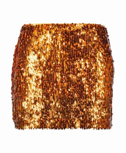 Sale Minirok Sequins Mini Oranje Dames Rokken