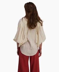 Best Blouse Balloon Resort Beige Dames Blouses
