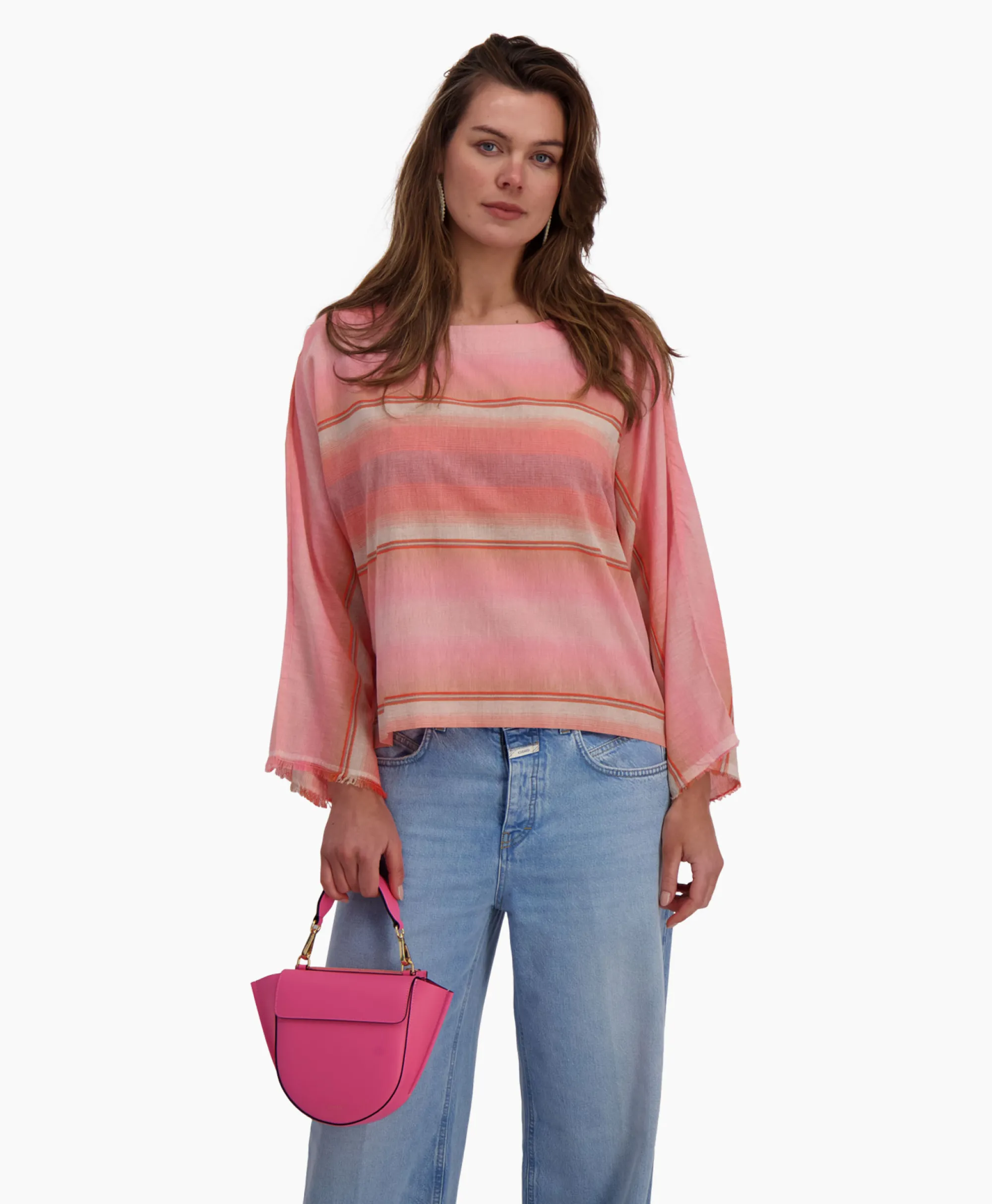 Best Top Moorea Multicolour Oranje Dames T-Shirts & Tops