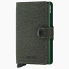 Sale Portemonnee Miniwallet Twist Groen Heren Portemonnees