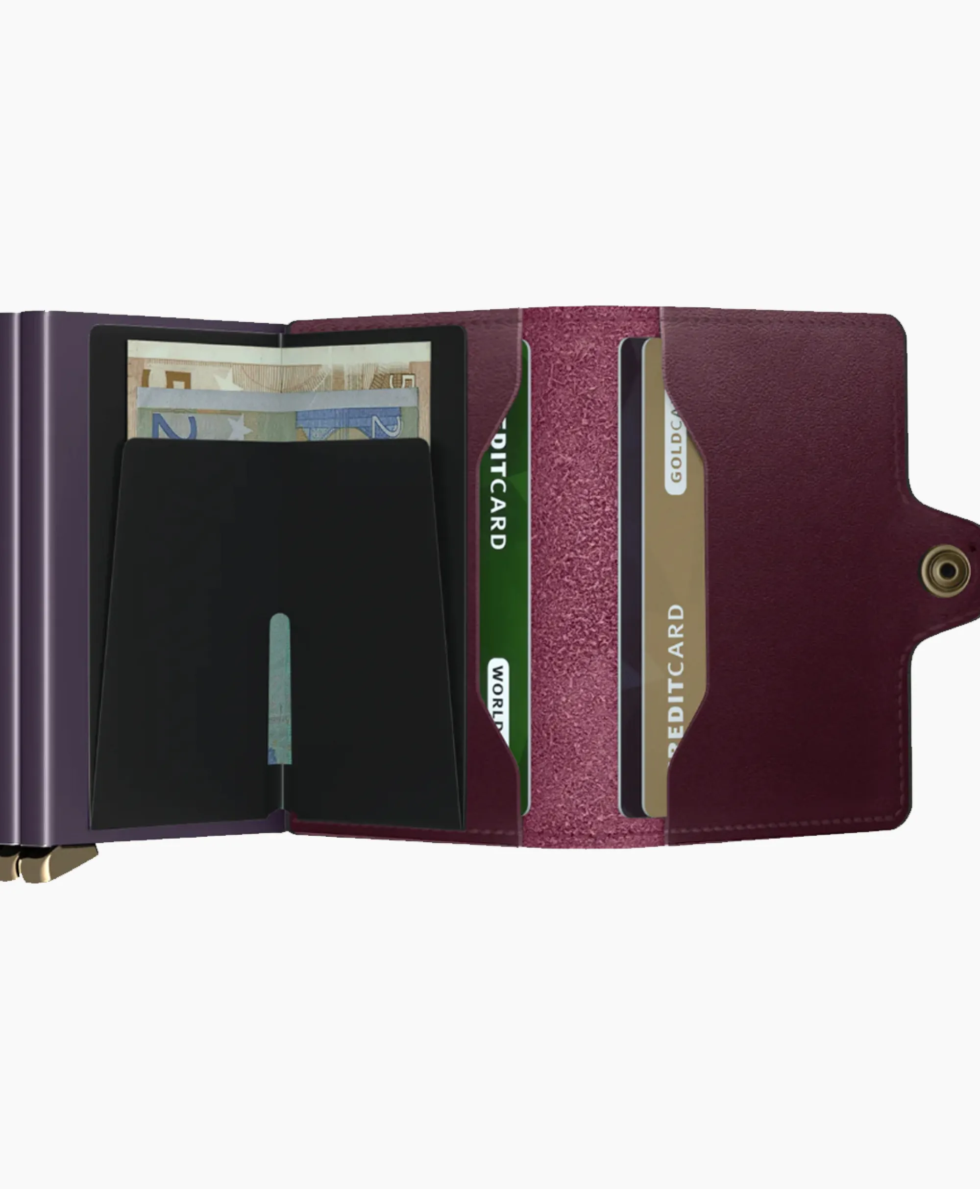 Hot Portemonnee Premium Twinwallet Dusk Rood Dames Portemonnees