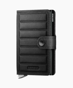 Best Portemonnee Premium Miniwallet Emboss Lines Black Zwart Heren Portemonnees