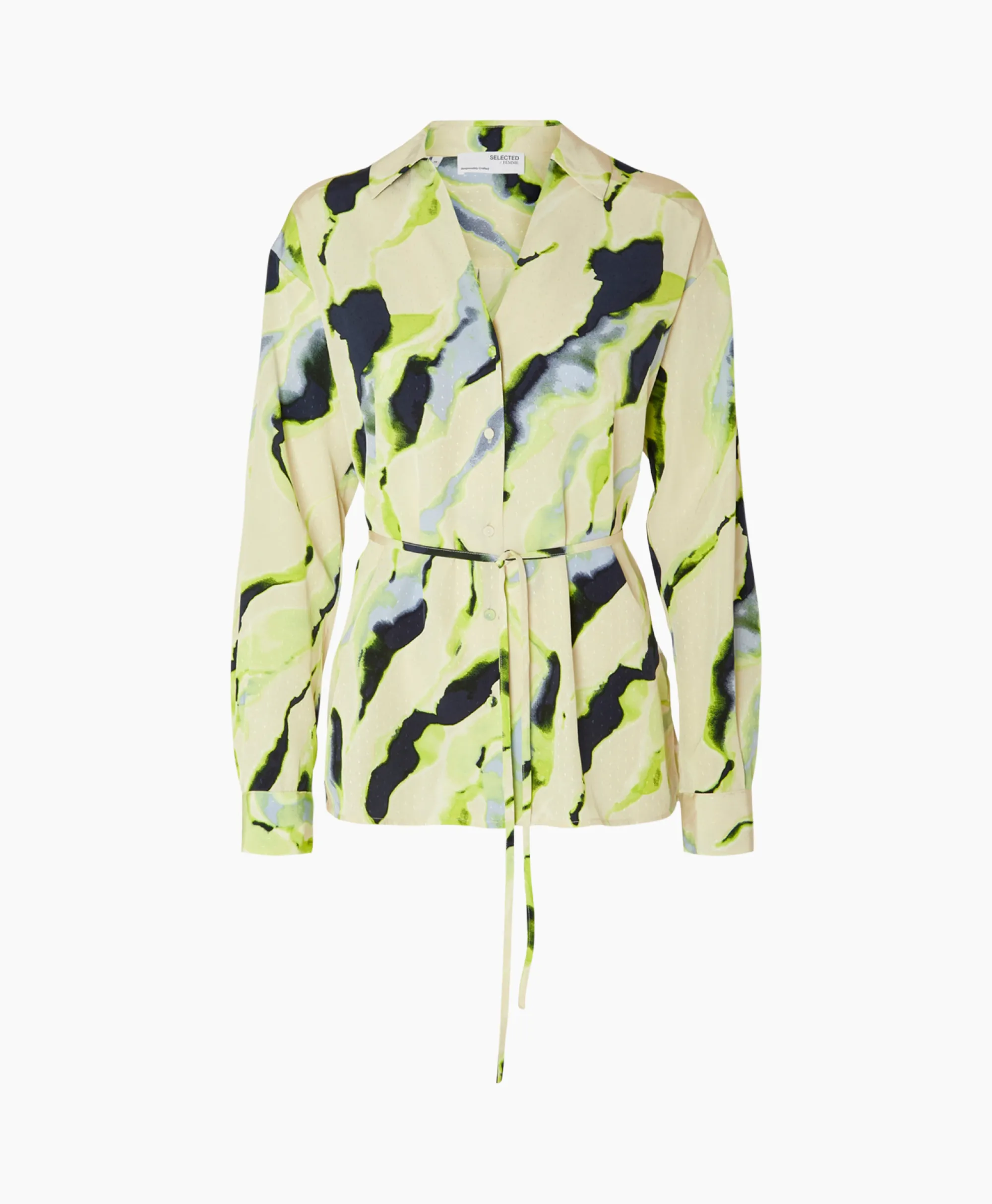 New Blouse Lilian Ls Aop Shirt B Goud Dames Blouses