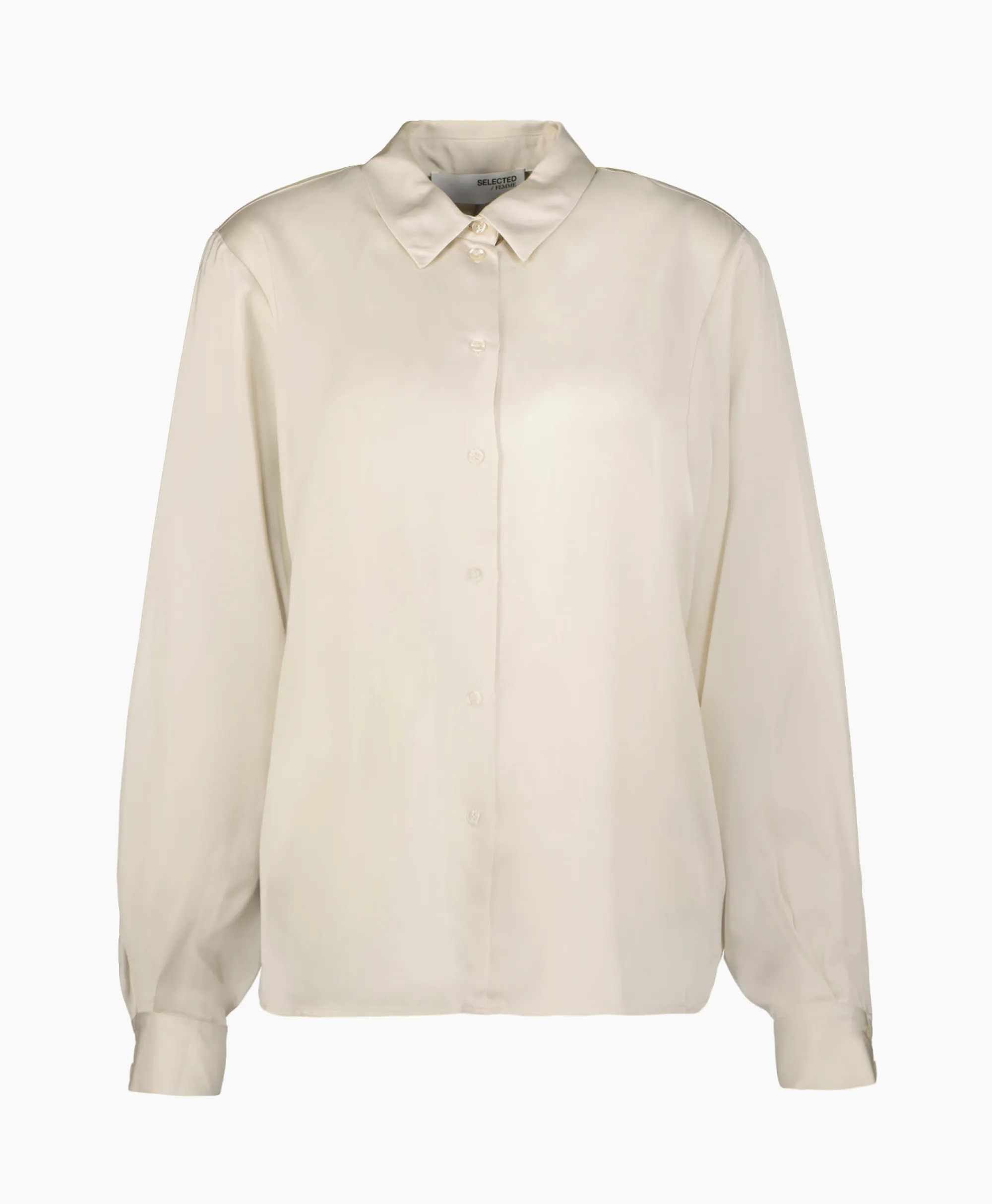 New Blouse Talia-Franziska Ls Shirt B Off White Dames Blouses