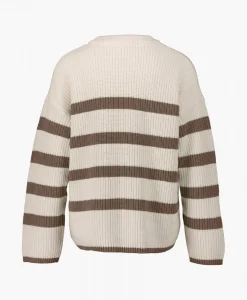 New Gebreide Trui Bloomie Ls Knit O-Neck B Noos Beige Dames Truien