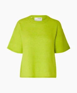 Pullover Maline-Liliana 2/4 Knit O-Neck N Groen Dames Truien