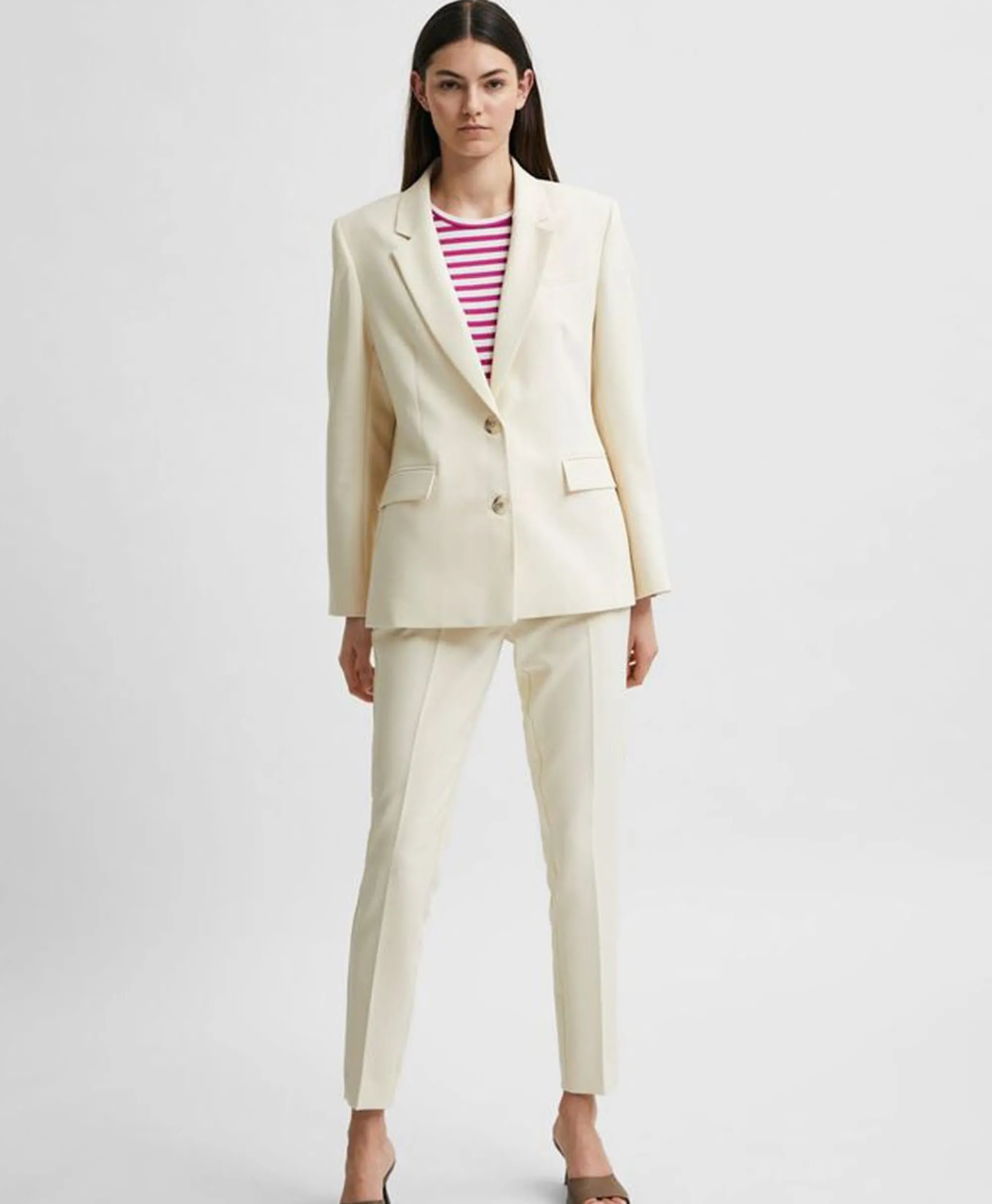 Sale Jasje Rita Classic Blazer Birch B Off White Dames Blazers