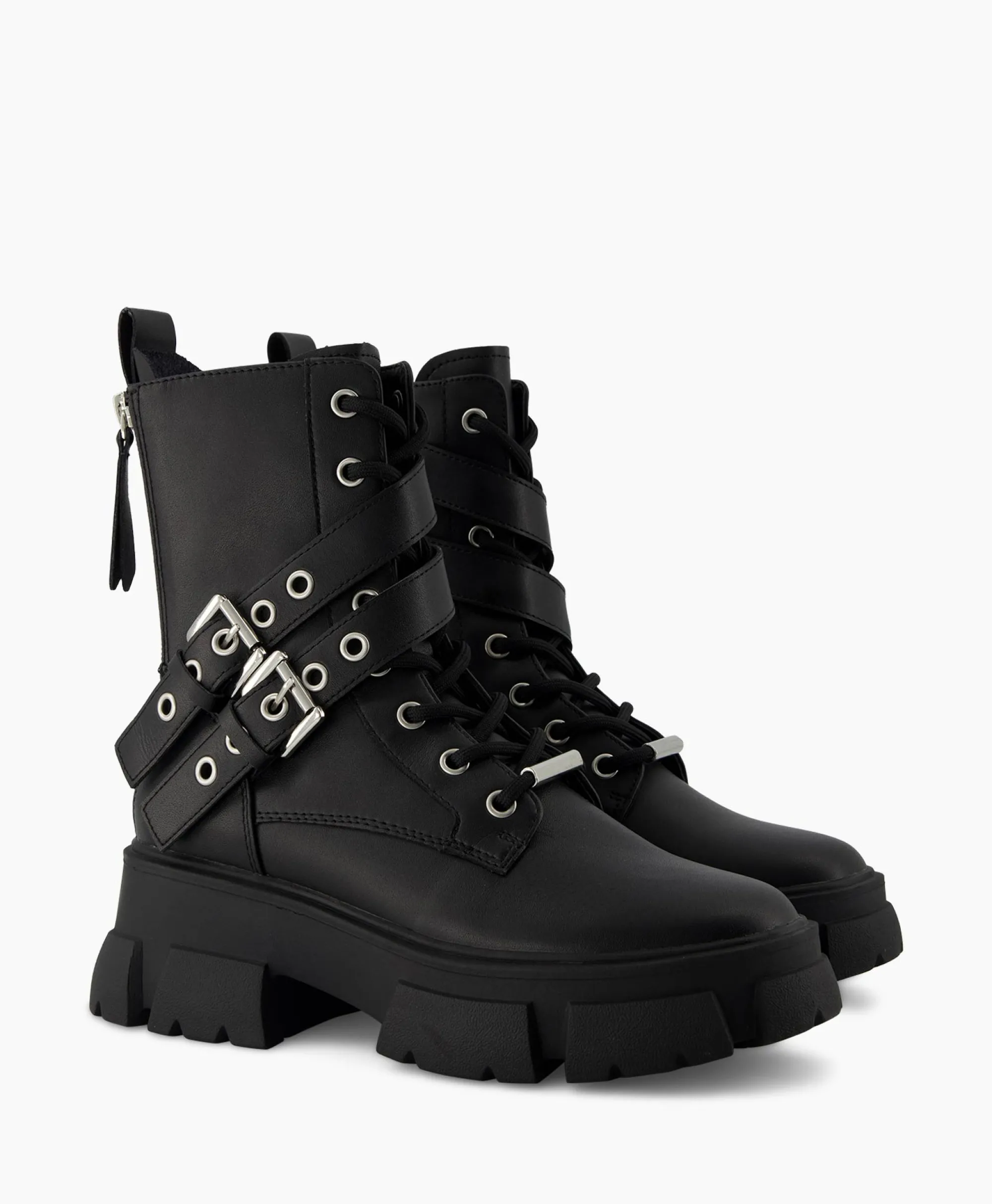 Online Enkellaars Traction Zwart Dames Laarzen