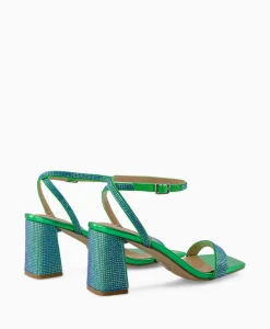 Sandaal Met Hak Luxe-R Blauw Dames Sandalen