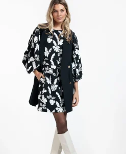 Discount Blazer Jazzy Bonded Donker Blauw Dames Gilets