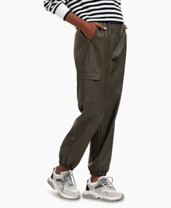 Broek Evi Leather Cargo Trousers Bruin Dessin Dames Broeken