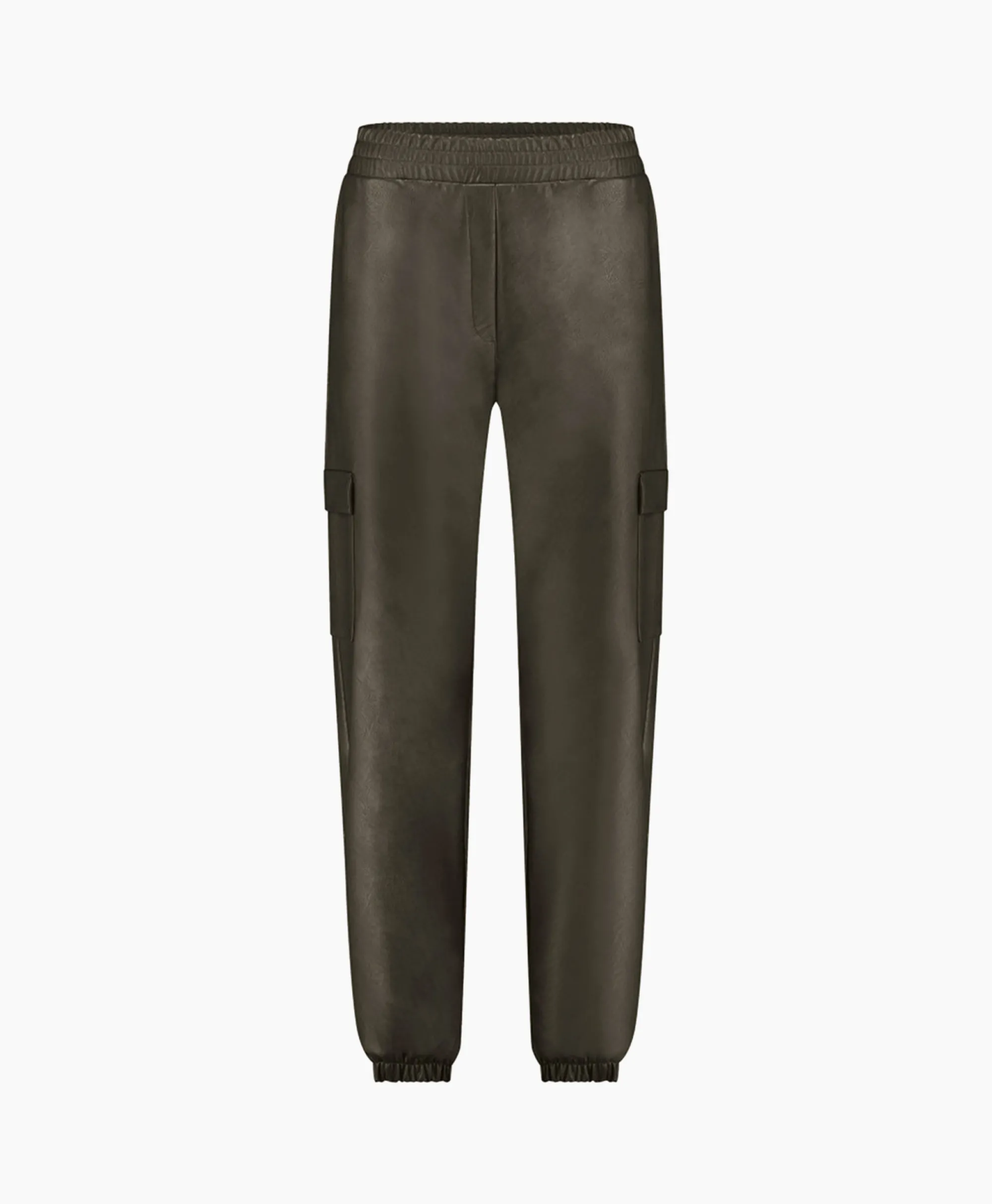 Broek Evi Leather Cargo Trousers Bruin Dessin Dames Broeken