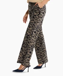 Online Broek Marilon Flower Trousers Zand Dames Broeken