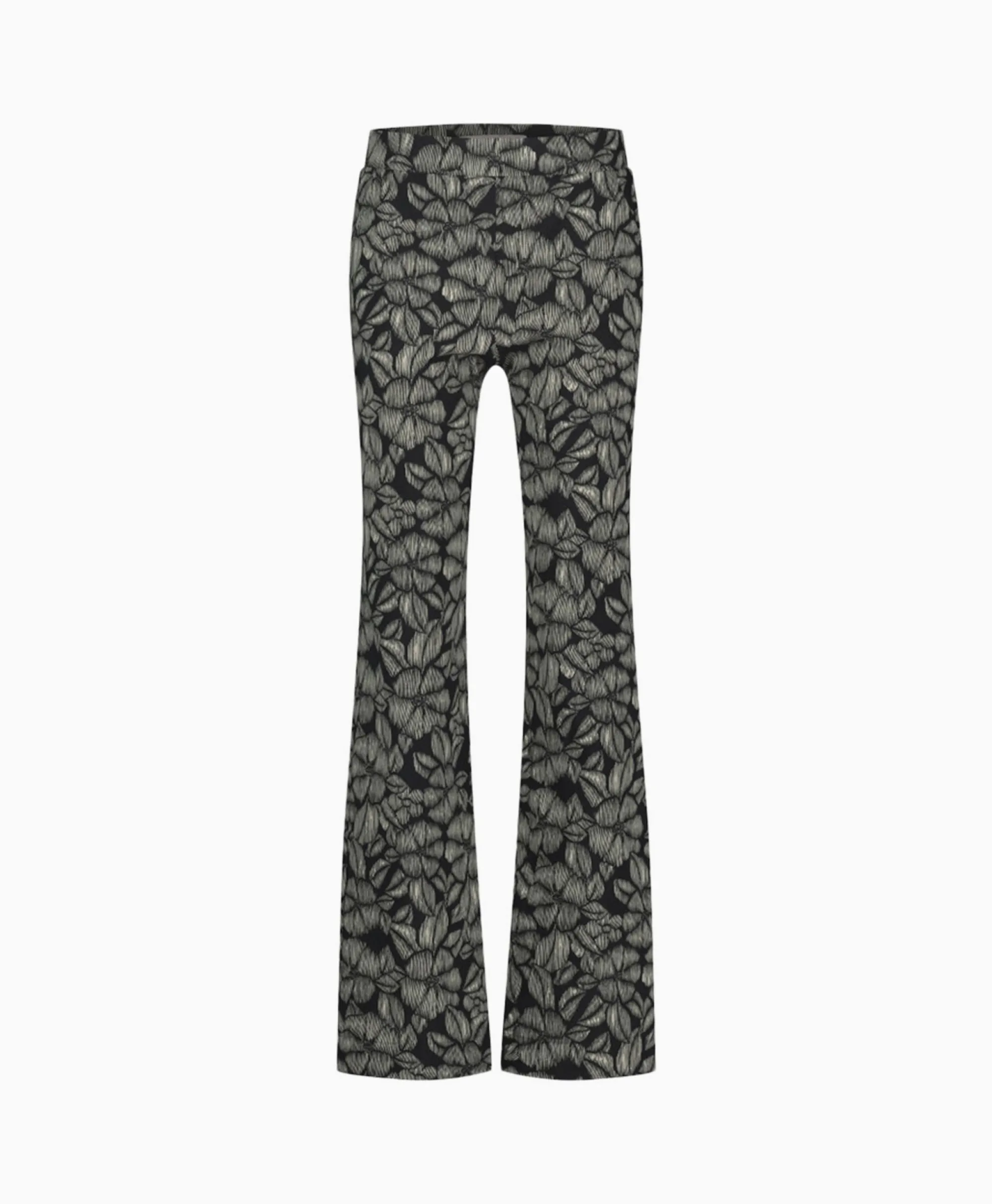 Online Broek Marilon Flower Trousers Zand Dames Broeken