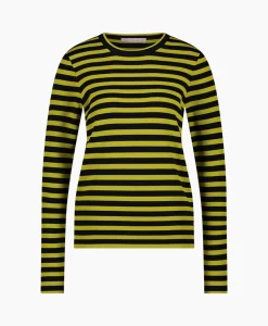 Hot Pullover Luna Stripe Zwart Dessin Dames Truien