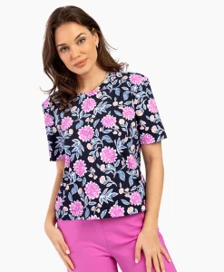 Best Top & T-Shirt Lott Flower Tee Roze Dames T-Shirts & Tops