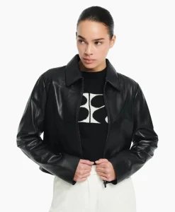 Discount Jack Cadena Sheep Soft Waxed Zwart Dames Jassen